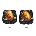 thumbnail image 5 of Lsque Golden Koi And Treasure Printed Women's Running Shorts with Liner Pockets,Elastic Quick Dry Workout Athletic Gym Yoga Shorts,Womens High Waist Shorts-Small, 5 of 9