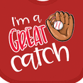 thumbnail image 4 of Inktastic I'm a Great Catch Baseball Glove Boys or Girls Baby Bib, 4 of 4