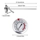 thumbnail image 4 of Bewildely Medidor de temperatura de acero inoxidable Sonda larga Medidor de cocina de carne Horno Parrilla Medición Bebida Gadgets profesionales 20cm Type3 NO3 Bewildely HA009704-01B, 4 of 6