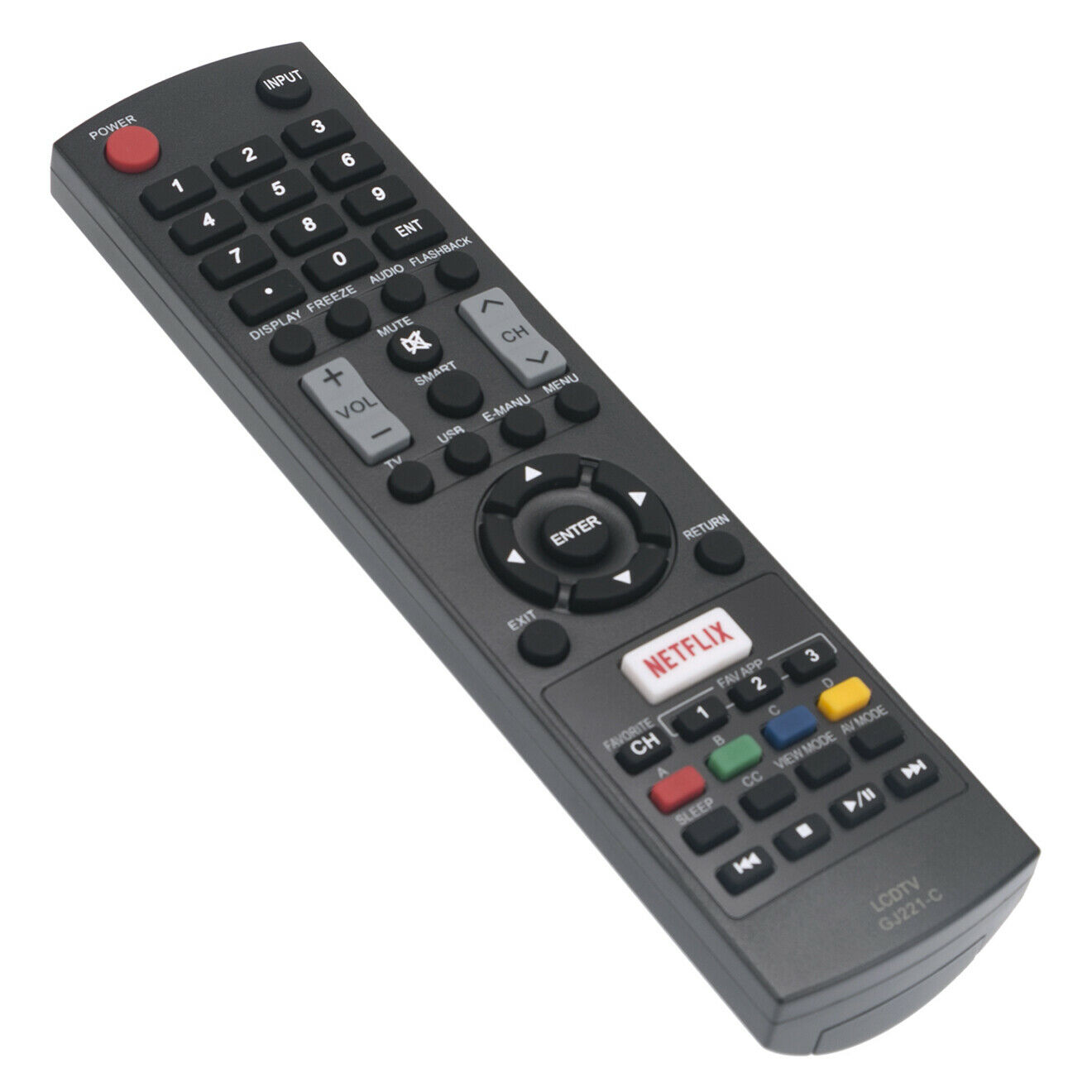 New GJ221C Remote for Sharp TV Aquos 32LE653U 40LE653U LC43LE653U LC