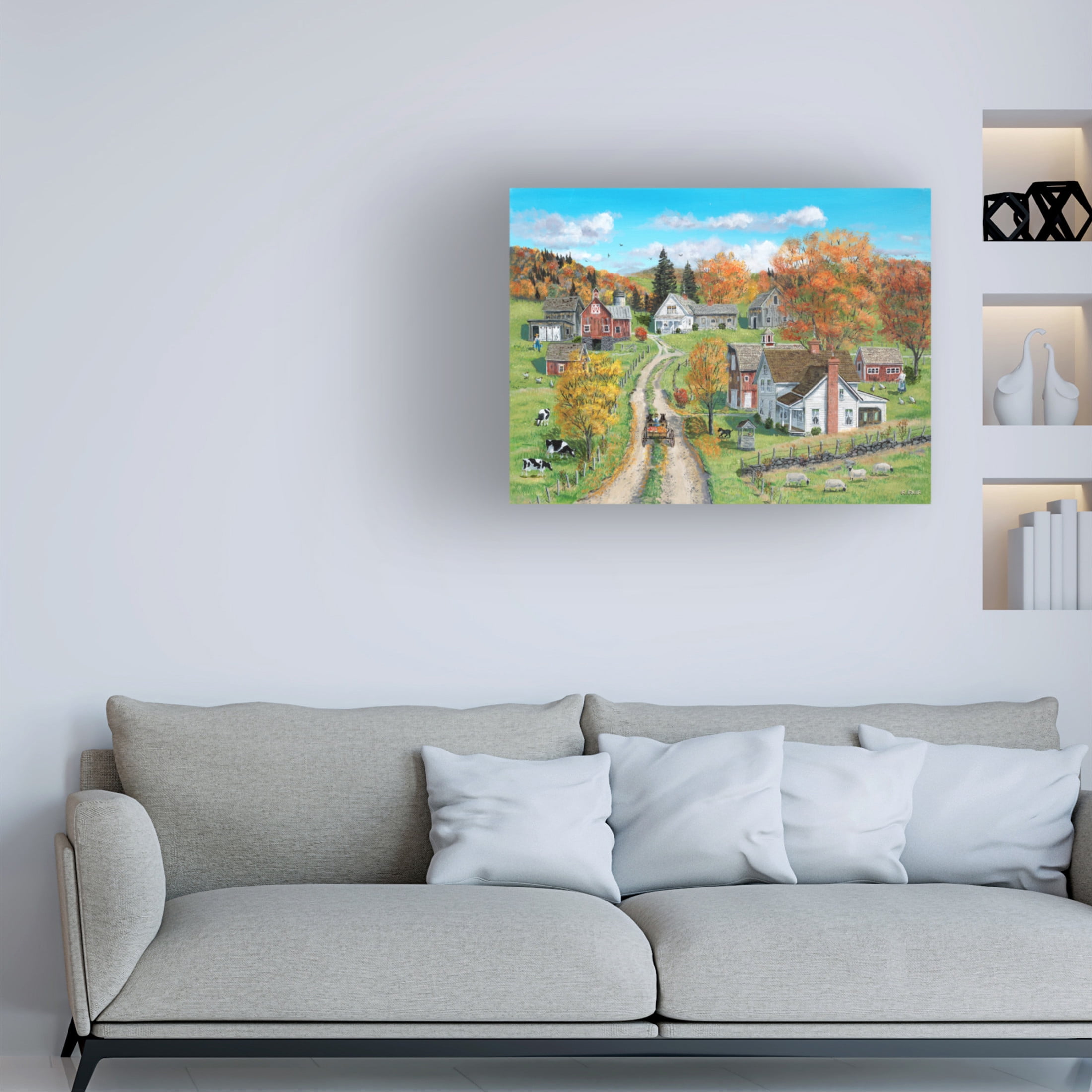 Canvas Wall Art - Bob Fair 'Harvest Time' Wall Art for Living Room, Bedroom, or Office Décor by Trademark Fine Art - 32 x 24 Inches
