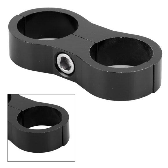 12AN Hose Separator Clamp Aluminum Alloy Fitting Adapter for Oil Fuel Line Organization