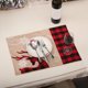 thumbnail image 5 of 1 paquete de suministros de decoración navideña para el hogar tapete de lino bordado para mesa de comedor tapete aislante a cuadros de 40x35cm tela no tejida ANGGREK Otros, 5 of 8