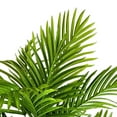 thumbnail image 5 of LCG Florals 4ft Artificial Palm Plant, Faux Palm Tree with Black Ribbed Planter, Tall Indoor Decorative Fake Plant for Home or Office, 5 of 7