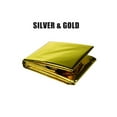 thumbnail image 2 of tooloflife 1/2 Pcs Emergency Rescue Thermal Blanket Heat Foil Blankets for Survival Hiking Camping Disposable Silver/Gold, 2 of 7