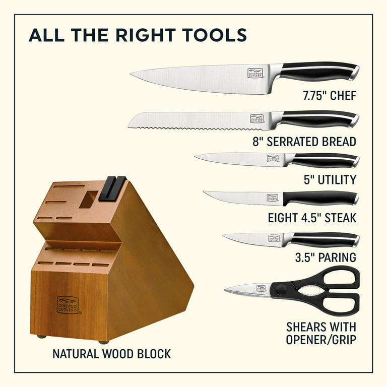 Chicago Cutlery 4-Piece Paring and Utility Knife Set 1057282 - The Home  Depot