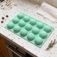 thumbnail image 2 of Lunxisen 4 Pcs Silicone Baking Tray for Light Cake French Dessert Kitchen Baking Semi-circular Pastry Mold, 2 of 8