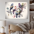 thumbnail image 2 of Designart Multicolor Birds On Plum Blossoms Tree XVIII Canvas Wall Art, 2 of 5