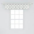 thumbnail image 2 of Ambesonne Abstract Valance Pack of 2, Floral Cubes Graphic, 54"X12", Pale Almond Green White, 2 of 4