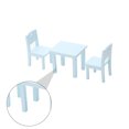 thumbnail image 2 of Ensemble de 3 Pcs 1:12 Mini Meubles de Maison Modèle Chaise de Bureau pour Enfants Mini Meubles Bleu, 2 of 6