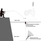 thumbnail image 3 of Trampa De Red De Pesca, Red De Pesca Portátil Ligera Sin Gancho De 5 Mallas Para Agua Dulce Para Pesca En Río, 3 of 7