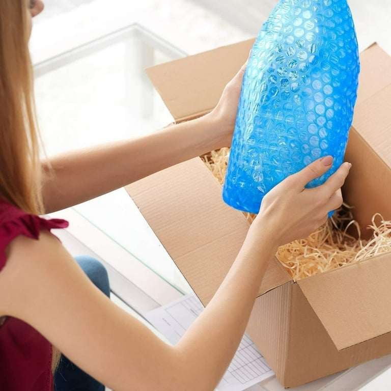 25 Pack Blue Bubble Wrap Bags 8.5