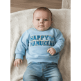 thumbnail image 5 of Spewahor Toddler Boy Girl Hanukkah Sweatshirt Letter Embroidery Long Sleeve Round Neck Pullover Loose Tops, 5 of 9