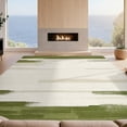 thumbnail image 2 of Design&I 8'x10' Washable Area Rug Extra Large Skid-Resistant Low Profile Sage Moss Abstract Brushstroke With Modern Farmhouse Accents for Living Room, Family, 2 of 7