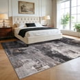 thumbnail image 4 of FairOnly Grey 5'x7'Abstract Machine Washable Area Rug Pet Friendly Low Pile Non Slip Contemporary Floor Rug for Living Room Bedroom Kitchen, 4 of 8