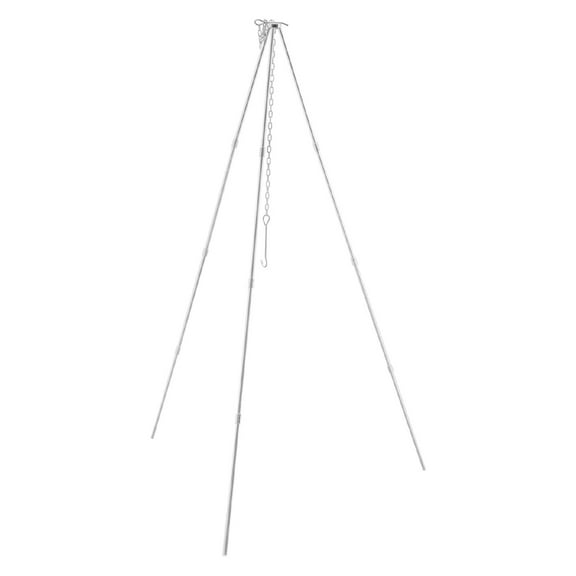Camping Cooking Tripod with Adjustable Hang Chain for Campfire Picnic Hanging Pot
