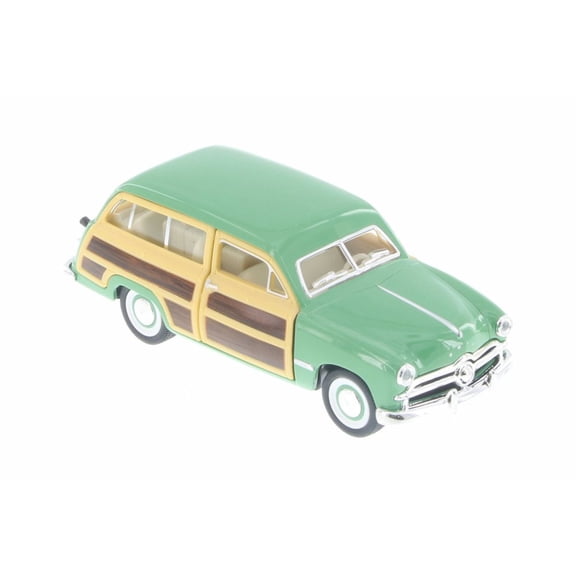 1949 Ford Woody Wagon, Light Green - Kinsmart 5402D - 1/40 Scale Diecast Model Toy Car (Brand New but NO BOX)