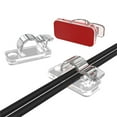 thumbnail image 4 of HEMLBOYW Pack Of 20 SelfAdhesive Cable Clips Holders Cord Organizers Adhesive Clamps For Easy Cable Management In Homes Office, 4 of 7