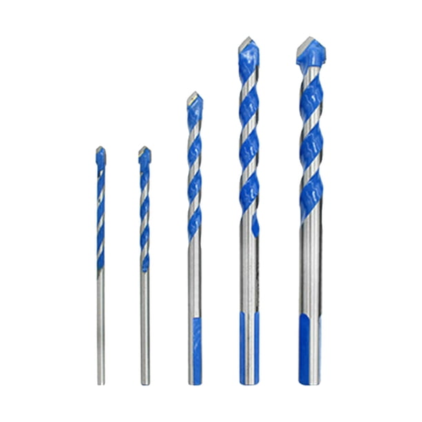 Juego De Brocas Triangulares Para Azulejos Y Vidrio - 4 Piezas (6-12 Mm), Acero Carburo, 4 Cuchillas