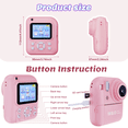thumbnail image 2 of Kidsjoy Kids Instant Print Camera,1080P Print Camera for kids,Christmas Birthday Gifts for Girls Boys Age 3-12 with 3 Roller Photo Paper (Pink), 2 of 8