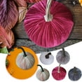 thumbnail image 6 of Velvet Pumpkins Fall Harvest Fabric Foam Pumpkin Set Thanksgiving Halloween Decor for Table Centerpiece Wedding Farmhouse Home Autumn Decorations, 6 of 6