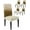 White Brown, variant on Dining Chair Covers Set of 8,Vintage Light Brown Ombre Universal Stretch Kitchen Seat Covers Parsons Chair Protector Slipcover for Home Restaurant Party Decor,Farmhouse Gradient Pattern
