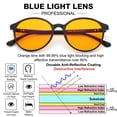 thumbnail image 2 of Gafas de bloqueo de luz azul LIKSMU Vintage Round Mate Black, 2 of 6