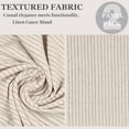 thumbnail image 6 of The Art Box Linen Window Curtains for Living Room 18 inches Striped Gray , Striped Linen Curtain Drapes, Tab Top, 2 Panels Set, 6 of 6