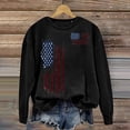 thumbnail image 4 of Enhedi Womens Sweatshirt for Women Women's American Flag Print Sweatshirt Soft and Skin Friendly Comfortable Fabric. Black, 4 of 4