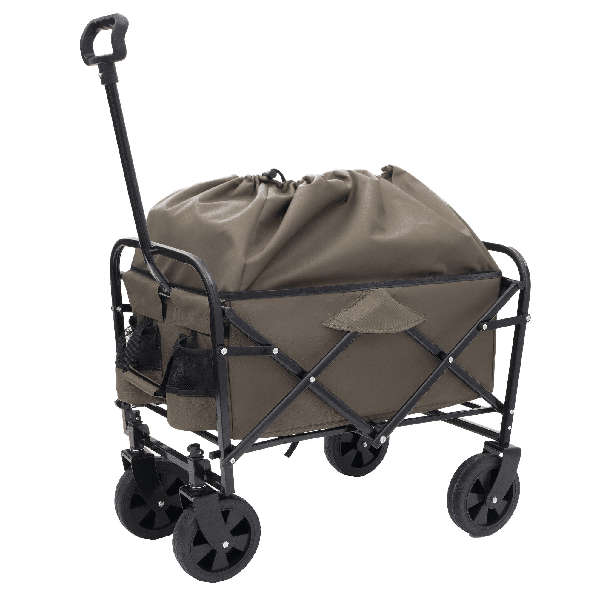 Foldable Wagon Cart Beach Wagon Heavy Duty Utility Cart Utility Wagon Grocery Cart for for Camping