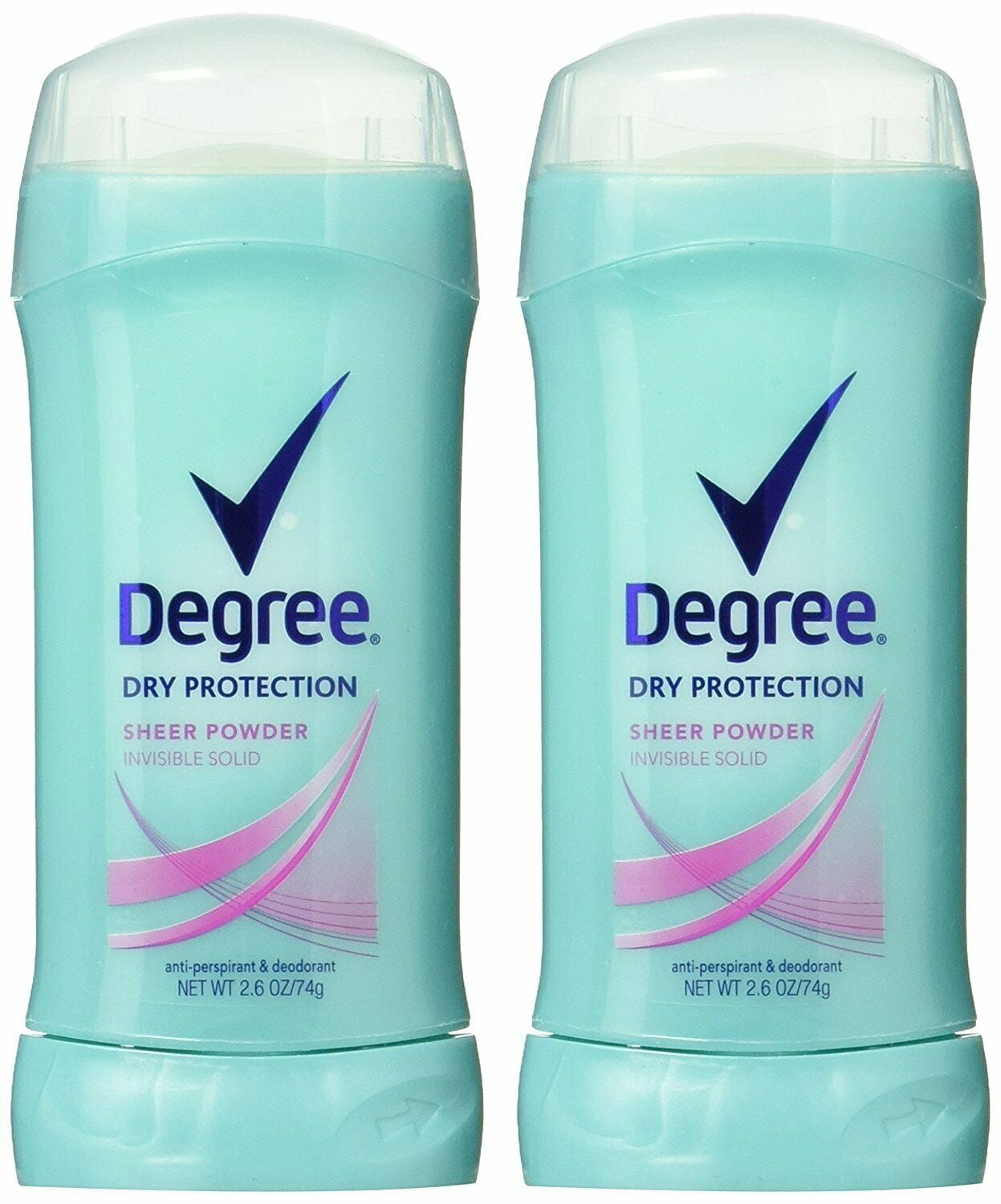 Degree Anti-Perspirant And Deodorant Invisible Solid For Women, Sheer Powder - 2.6 Oz, 6 Pack