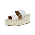 thumbnail image 2 of Splendid Womens Linda Leather Slip-On Wedge Sandals, 2 of 4