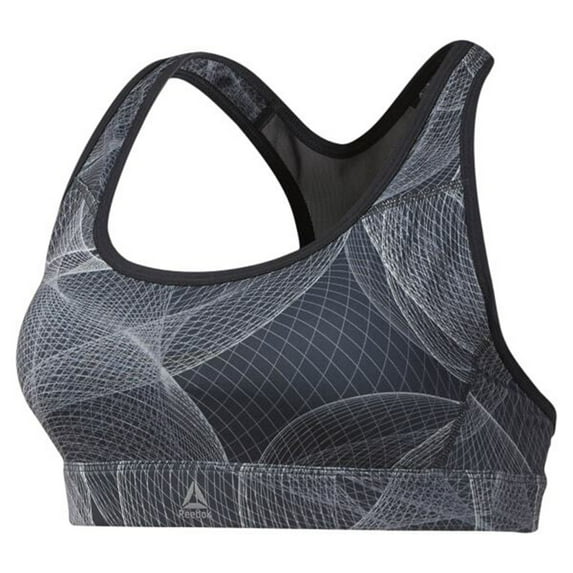 Reebok Women Running Hero Racer Padded Bra Cold Grey dp6602