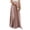 Pink, variant on Joernso Elastic High Waist Pleated Skirt Women Solid Color Large Hem A-Line Long Skirt Work Leisure Skirt Streetwear