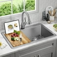 thumbnail image 3 of Delta 95A9032-T33D-SS Lorelai 33” Workstation Kitchen Sink Top Mount Drop-In 16 Gauge, 3 of 7