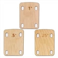 thumbnail image 2 of 9 Piezas Cuñas de Cuello de Guitarra, Madera de Arce Macizo Protección de Cuña de Cuello de Guitarra 0,25, 0,5 Y 1 Herramienta de Placa de Cuello de Guitarra, 2 of 5
