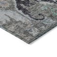 thumbnail image 6 of HomeRoots 626301 10 x 14 ft. Pewter Blue & Gray Floral Washable Transitional Indoor & Outdoor Rectangle Area Rug, 6 of 6