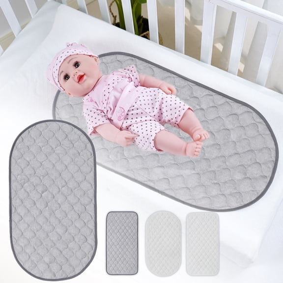Happy date Larger Softer Changing Pad Liners Waterproof,Washable Reusable Flannel Cotton Changing Table Cover Liners Leakproof, Portable Baby Changing Mat