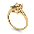 thumbnail image 2 of Clara Pucci 14K Yellow Gold 2ct Champagne Solitaire Ring for Women, 2 of 8