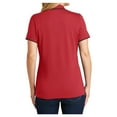 thumbnail image 2 of Yellow Rooster Womens Dry Zone UV Micro-Mesh Tipped Polo Rich Red/ Deep Black XS, 2 of 6