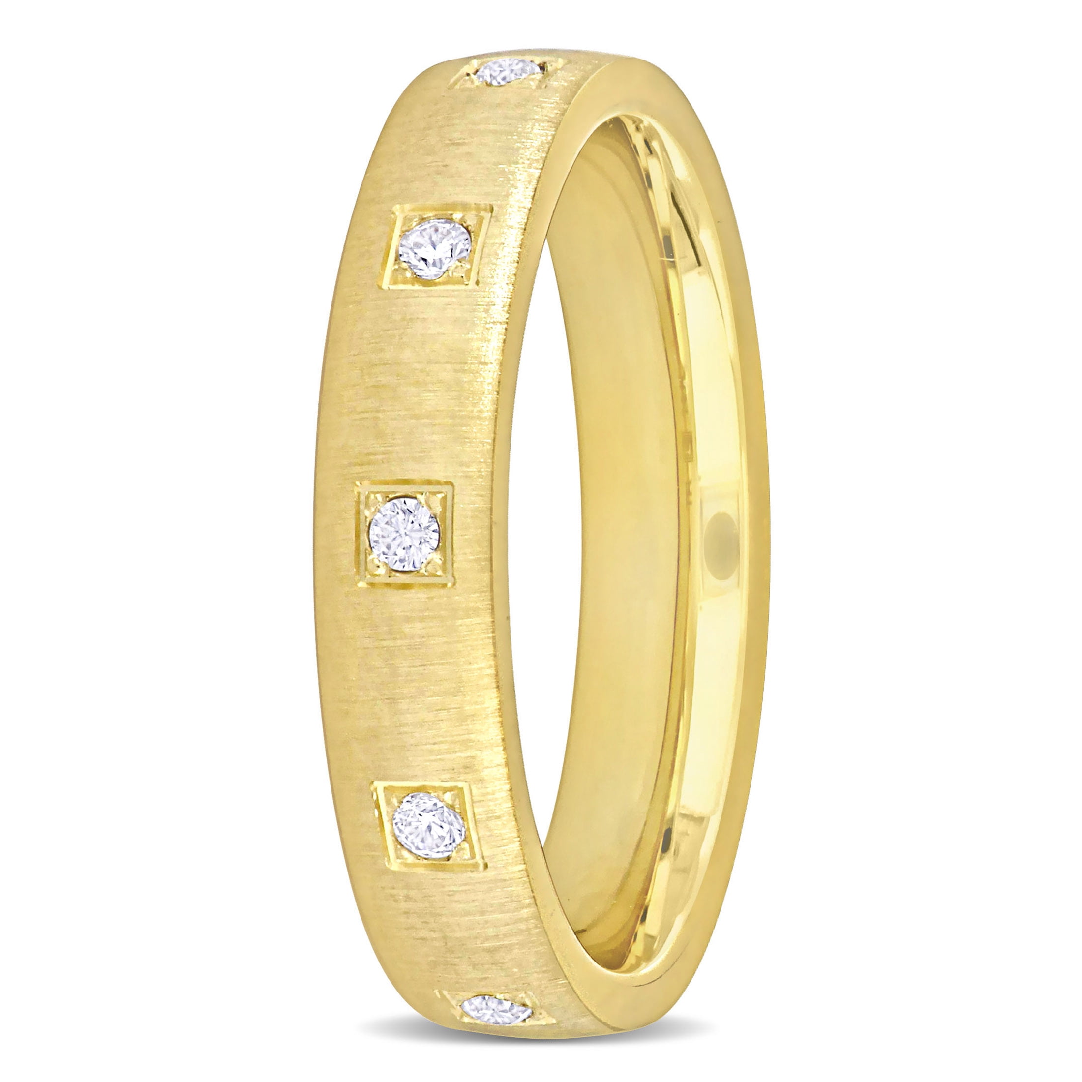 Everly Women's Cubic Zirconia 14k Yellow Gold Wedding Ring