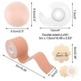 thumbnail image 4 of Double-sided Adhesive Waterproof Instant Breast Lift Tape Silicone Nipple Cover, 4 of 4