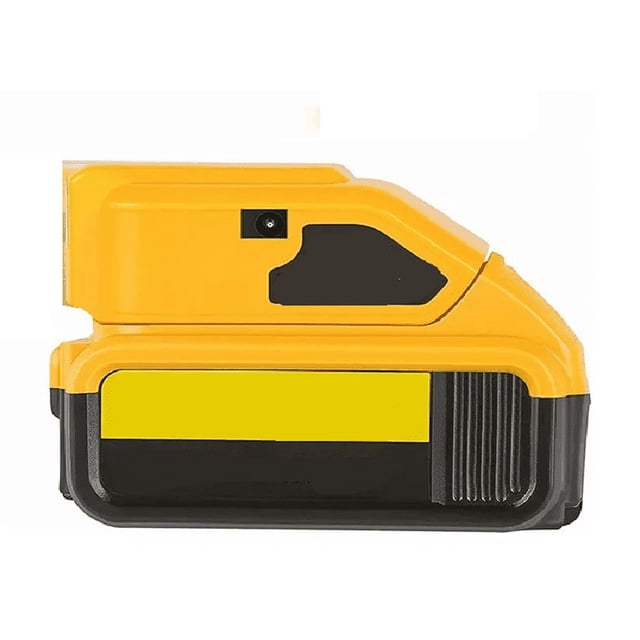 Adaptador De Batería Para Dewalt De 14.4 18 20 V Con Luz Usb amarillo