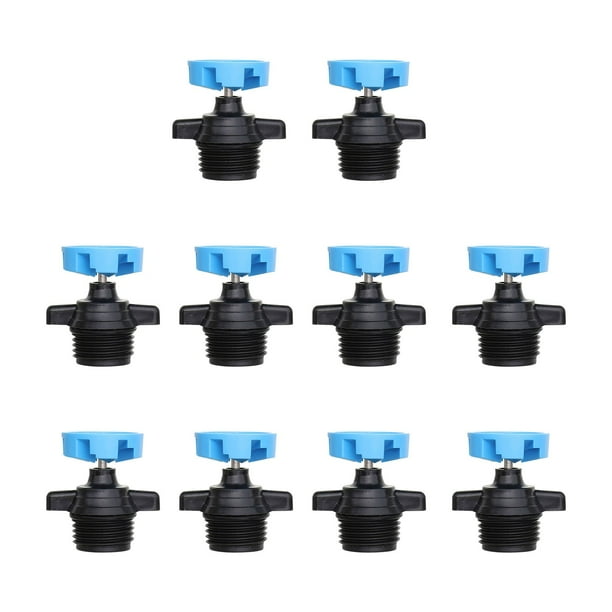 Aspersor giratorio automático de 1/2 pulgada con rotación de 360 grados para riego de jardín, 10 cabezales de ducha.