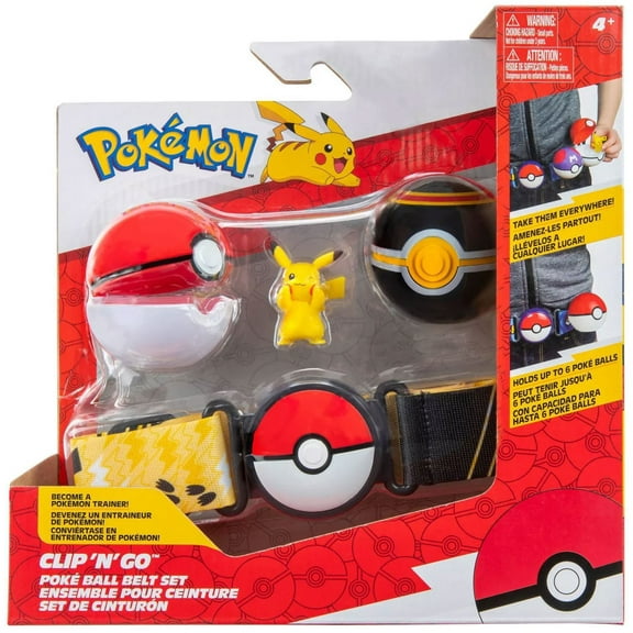 Pokemon Clip N Go Poke Ages 4 Action Figure Accessories, Box, Multicolor, 260 g, 2 Pieces