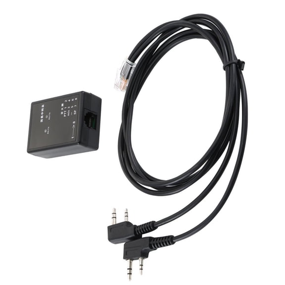 GUYUTING Black K Plug Walkie Talkie Repeater for Enhancing Talkie Distance, Minimum 5MHz Frequency Difference