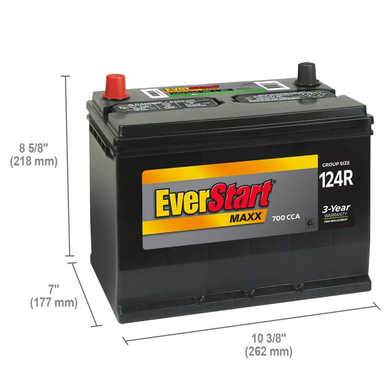 EverStart Maxx Lead Acid Automotive Battery, Group Size 124R 12