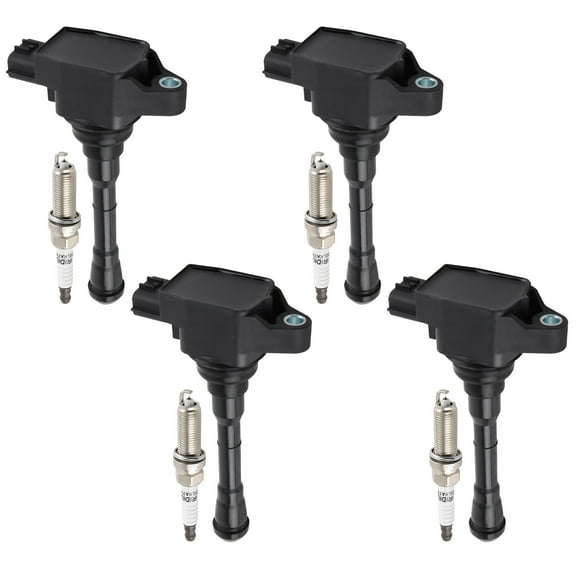 maXpeedingrods UF659 Set of 4 Ignition Coil Pack and Iridium Spark Plugs Fit for Nissan Juke 2011-2017 1.6L L4, Ignition Coil Kit Replaces UF-659 224481KC0A