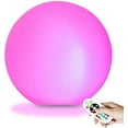 thumbnail image 1 of LINLIN LED Ball Mood Lamp/Lights,Rechargeable RGB Lamp, Color Changing Night Lights, IP68 Waterproof Floating Light, 16 Color Change & 4 Flash Modes, Outdoor Garden Lights with Remote Control, 1 of 10