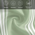 thumbnail image 5 of Sage Green Cloth Napkins, Farmhouse Sage Green White Striped Washable and Reusable Dinner Napkins Set of 8, Table Napkin for Kitchen Party Birthday Wedding Hotel Housewarming 20"x20", 5 of 8